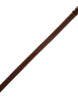 ExionPro Fancy Stitched Padded Leather Dog Collar - Brown Padding