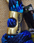 Navy-Blue-Turquoise Weaver Tack Horse Poly Lead Rope W/ Solid Brass 225 Snap