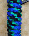 Black Green Blue Weaver Tack Horse Poly Lead Rope W/ Solid Brass 225 Snap