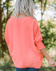 Alessia Smocked Wrist Shift Top