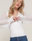 SALE The Nicola Top in White