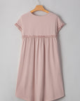 Kennedi Frilled Trim Loose Fit Mini Dress