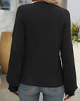 Women's Ribbed Sweater - Black