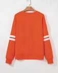 Varsity Stripe Drop Shoulder Sweatshirt