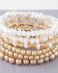 Multi Pearl Beaded Bracelet