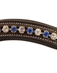 ExionPro Elegant Blue & Clear Crystal Browband