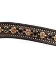 ExionPro Large Dual Coloured Glittering Black, Golden Crystal Browband