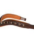ExionPro Large Dual Coloured Glittering Black, Golden Crystal Browband