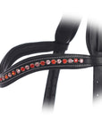 ExionPro Elegant Soft Padded Hyacinth, Light Rose Colored Crystal Browband