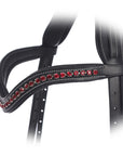 ExionPro Elegant Deep Curved Soft Padded Siam Crystal Decorated Browband