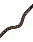 ExionPro Elegant Soft Padded Jet, Light Amethyst Colored Crystal Browband