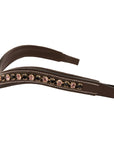 ExionPro Elegant Soft Padded Jet, Light Amethyst Colored Crystal Browband
