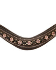 ExionPro Elegant Soft Padded Jet, Light Amethyst Colored Crystal Browband