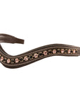 ExionPro Elegant Soft Padded Jet, Light Amethyst Colored Crystal Browband
