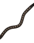 ExionPro Elegant Soft Padded Clear Crystal, Burgundy Colored Crystal Browband