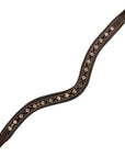 ExionPro Elegant Soft Padded Clear Crystal, Burgundy Colored Crystal Browband