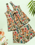 Cactus and Boots Tankini Boy Shorts Swim Set