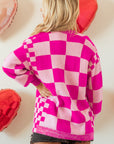 Brynlee Checkered Cardigan