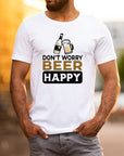 Don't Worry Beer Happy Crew Neck Softstyle Tee