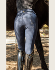 Navy Silicone Grip Breeches with Belt Loops