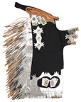Hilason Handmade Genuine Leather Chaps Adult Handtooled Rodeo Bull Riding