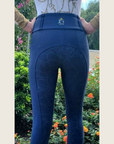 Navy Silicone Grip Breeches with Belt Loops