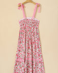 Floral Lace Empire Waist Maxi Dress