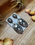 Sterling Silver Dangle Earrings – Native Made by Leander & Rhonda Largo, USA