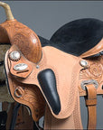 HILASON Western Horse Saddle American Leather Flex Trail Barrel Racing | for Horses