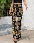 Vintage Cowgirl Collage Western Flare Pants