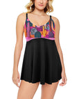 Pink Cactus Swim Dress & Shorts Set