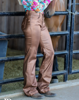 SIGNATURE TROUSERS - BRONZE METALLIC