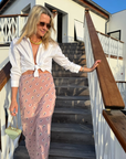 MASON by MASON'S DAUGHTER | Esme Skirt, Rose Oyster Printed Silk Crepe de Chine