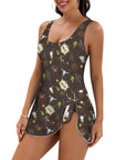 Get Western Skirted Swimsuit