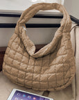 Kylie Quilted Zipper Tote Bag