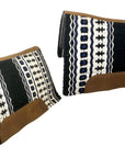 Spine Relief Contour Woven Blanket Saddle Pad with 100% Pressed Wool Bottom
