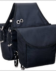 Weaver Black Insulated Nylon Horse Saddle Bag Hook Loop Closures
