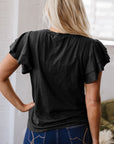Yasmin Layered Ruffle Short Sleeve Top