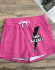 Howdy bitch hot pink Print Women's Casual Shorts