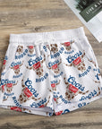 Cow print banquet beer all over print Women's Casual Shorts