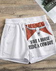 Save a horse ride a cowboy skull Women's Casual Shorts