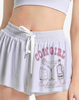 Cowgirl cocktail club flowy shorts with pockets