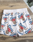 Cow print banquet beer all over print Women's Casual Shorts