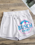 Neon mountain beer Print Women's Casual Shorts