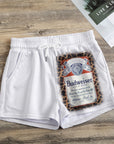 Leopard Bud Print Women's Casual Shorts