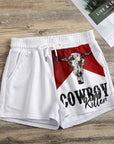 Cowboy killer skull Women's Casual Shorts