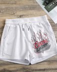 Flame coor Print Women's Casual Shorts