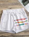 Cool it Cowboy friendship bracelet Print Women's Casual Shorts