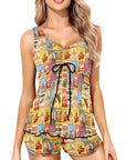 Vintage Rodeo Poster Tankini Boy Shorts