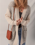 Sarah Side Pockets Open Front Cardigan